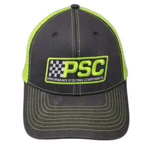 Classic Caps PSC Trucker Hat Gray One Size Snapback Performance Steering Logo